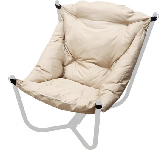 Изображение товара Кресло M-GROUP ЧИЛ, белое основание, бежевая подушка 12360101