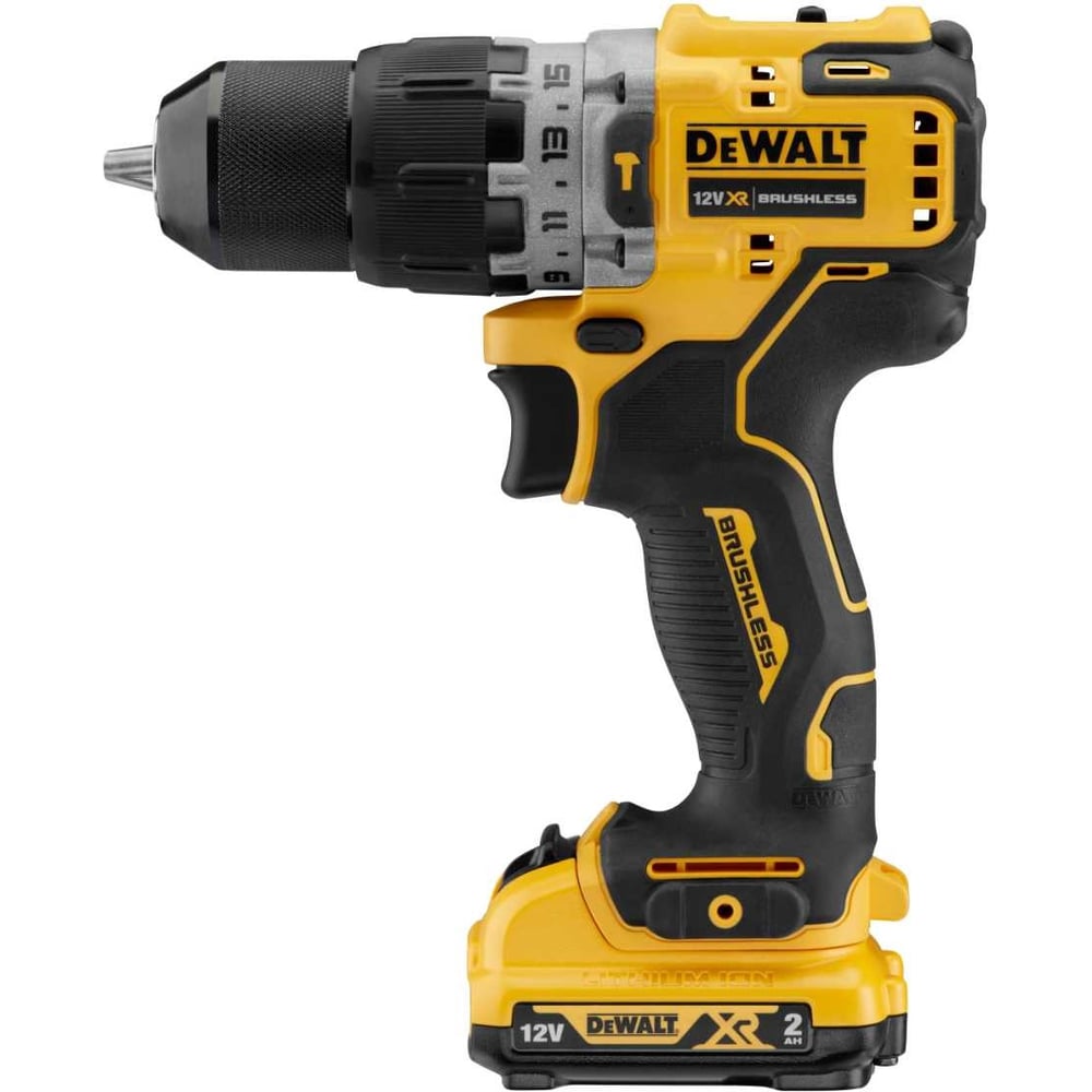 Изображение товара Компактная дрель-шуруповерт DEWALT 12 В XR DCD701D2-QW профессиональный