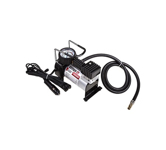 Изображение товара Металлический компрессор 30л/мин в прикуриватель SKYWAY БУРАН-01 Hi-tech 10атм S02001002