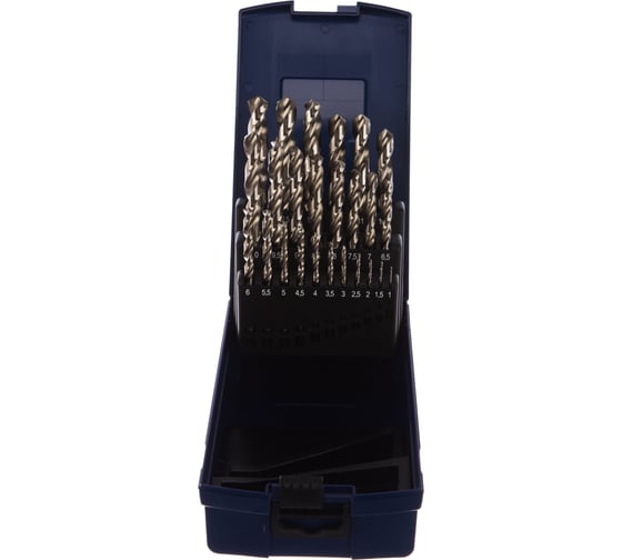 Изображение товара Набор сверл HSS-E Typ N DIN338 (25 шт; 1-13x0.5 мм) NORGAU 010046113