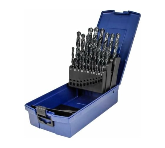 Изображение товара Набор сверл HSS Typ N DIN338 (25 шт; 1-13x0.5 мм) NORGAU 010031050