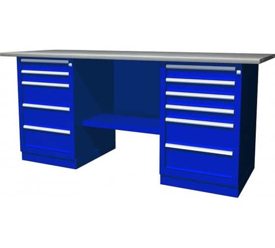 Изображение товара Верстак с двумя тумбами Ombra состав: тумба с 5 ящиками и тумба с 6 ящиками OWB-0105B 55926