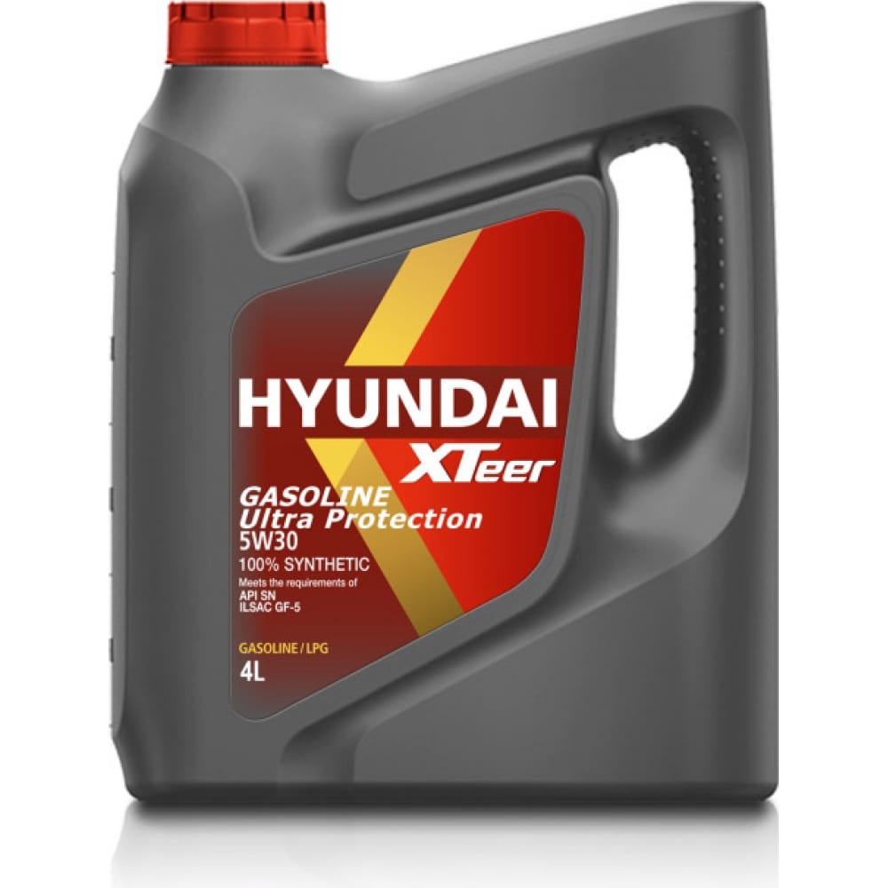 фото Моторное масло синтетическое gasoline ultra protection 5w30, 4 л hyundai xteer 1041002