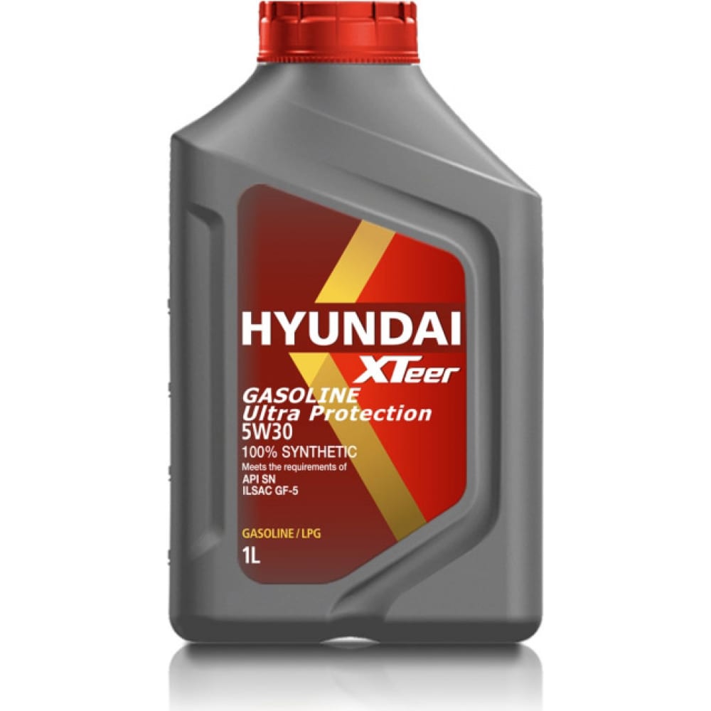 фото Моторное масло синтетическое gasoline ultra protection 5w30, 1 л hyundai xteer 1011002