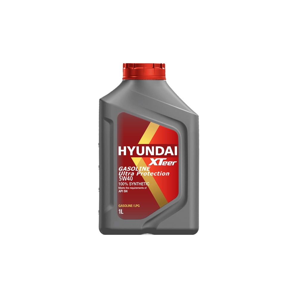 фото Моторное масло синтетическое gasoline ultra protection 5w40 sn, 1 л hyundai xteer 1011126