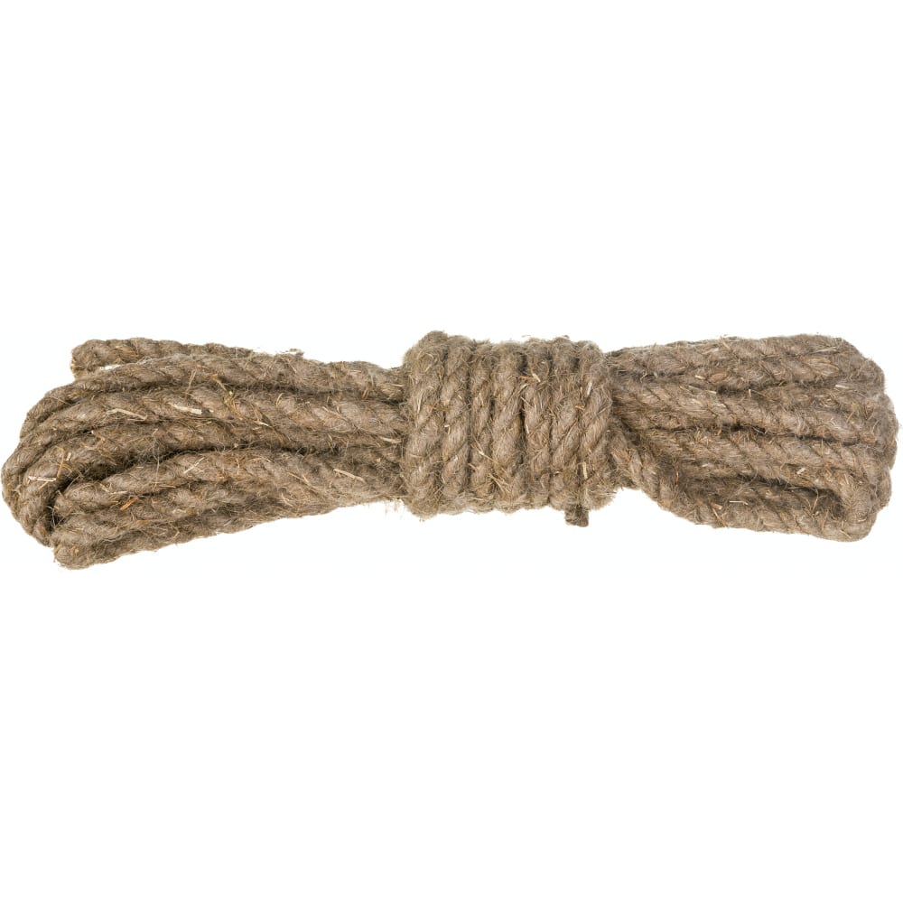 Крученая льнопеньковая веревка ЩИТ веревка льнопеньковая сибшнур 14 мм коричневый на отрез