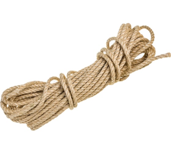 Изображение товара Сизалевый канат ЩИТ КС СТ тросовой свивки д. 10 мм в мотках по 20 метров