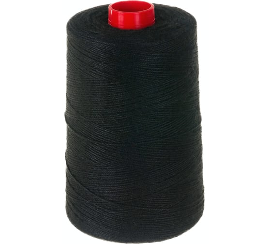 Изображение товара Нитка лавсан-штапелированный ЩИТ ННЛШ ЛШ 170 текс в боб. по 1000 м черная