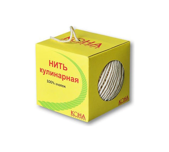 Изображение товара Нитка ЩИТ Н ХБ 900 текс кулинарная по 60 м в коробе