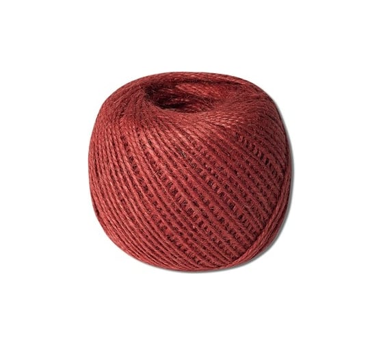 Изображение товара Джутовый шпагат ЩИТ ШД 1,2 ктекс П 2 пол. 2-ниточный в боб. по 150 м красный