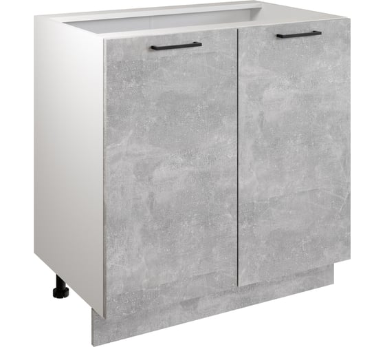 Изображение товара Шкаф - стол Атмосфера Simple Н800 80 см с двумя дверцами, Ателье светлое/ Белый 00-00020866