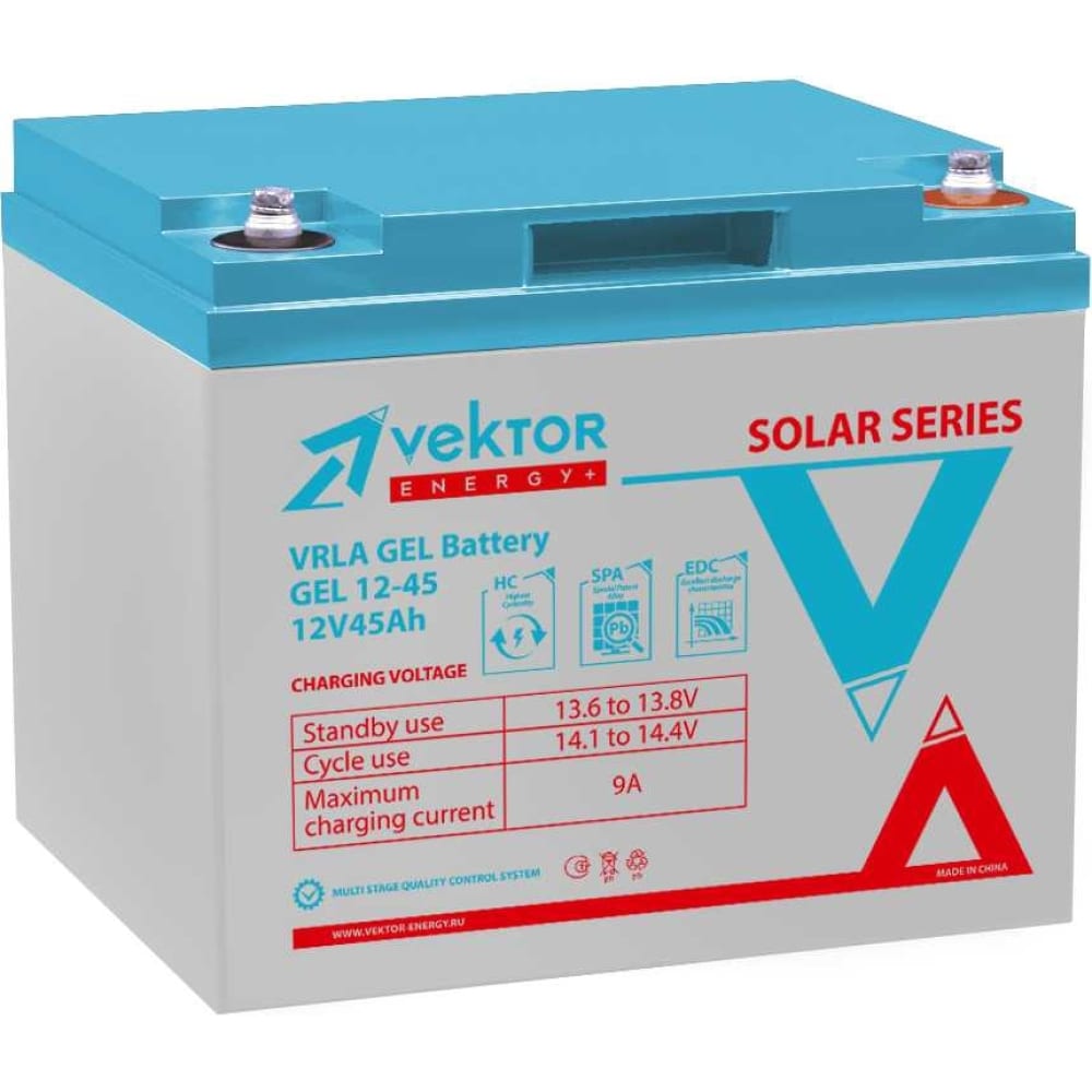 Аккумуляторная батарея Vektor Energy аккумуляторная батарея red energy ds 12 07 ytx7a bs 12 в 7 ач прямая