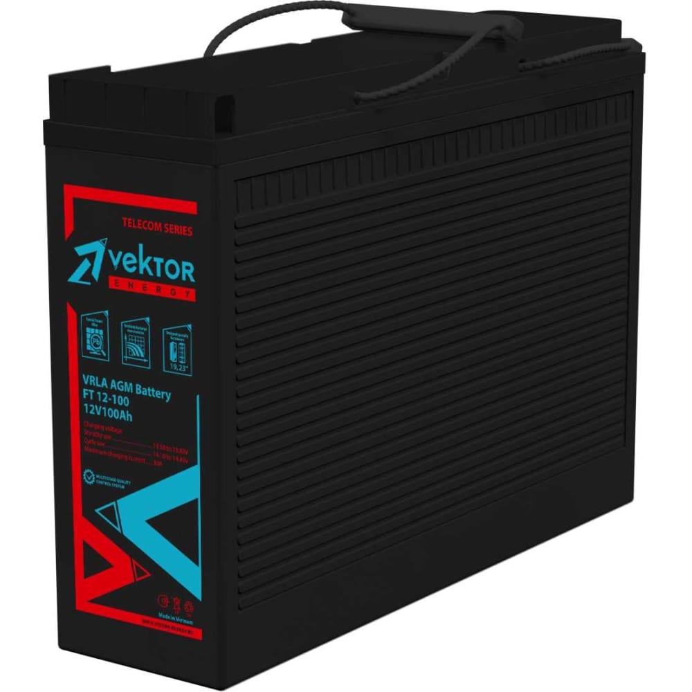 Аккумуляторная батарея Vektor Energy аккумуляторная батарея red energy ds 12 07 ytx7a bs 12 в 7 ач прямая