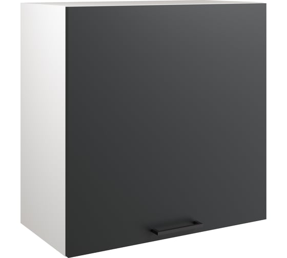 Изображение товара Навесной шкаф Атмосфера Simple В600 60 см, Антрацит/ Белый 00-00020851