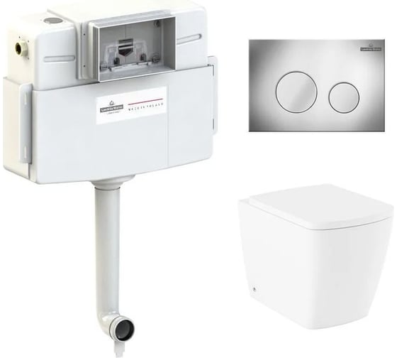 Изображение товара Унитаз приставной Lavinia Boho Aveo Rimless в комплекте 4 в 1 77060258