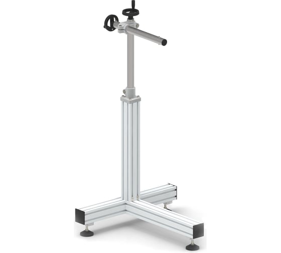 Изображение товара Стойка "Т" Стронг для вертикальной установки аппликатора, на опорах, с двумя регулировками, высота нанесения от пола 695-1150 мм СТ-Р-800-500-430