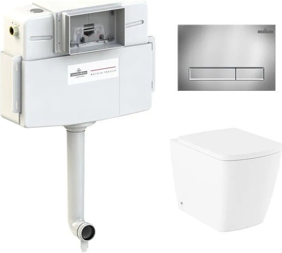 Изображение товара Унитаз приставной Lavinia Boho Aveo Rimless в комплекте 4 в 1 77060254