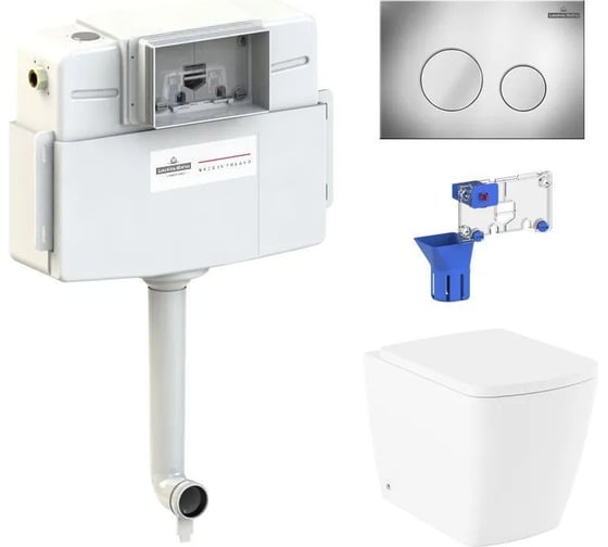 Изображение товара Унитаз приставной Lavinia Boho Aveo Rimless в комплекте 5 в 1 87060258