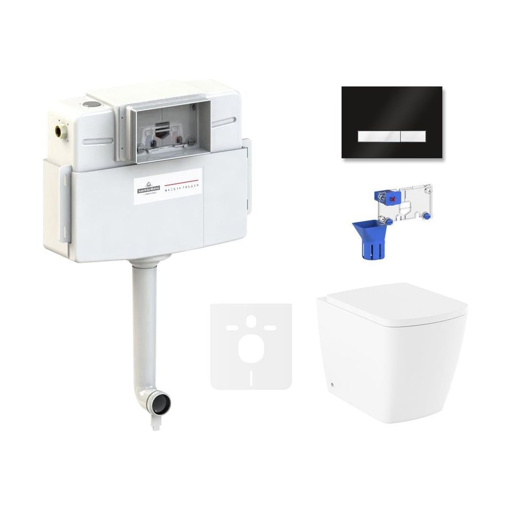 Изображение товара Унитаз приставной Lavinia Boho Aveo Rimless в комплекте 5 в 1 87551075