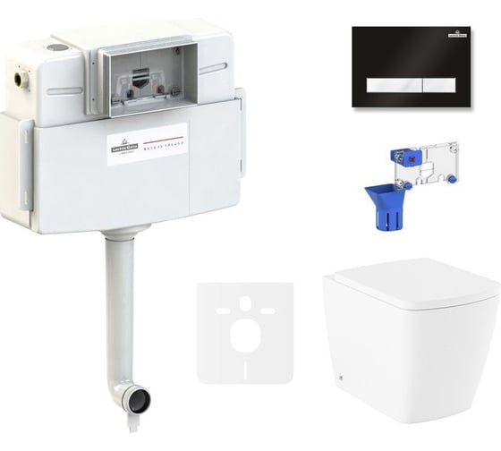 Изображение товара Унитаз приставной Lavinia Boho Aveo Rimless в комплекте 5 в 1 87551072