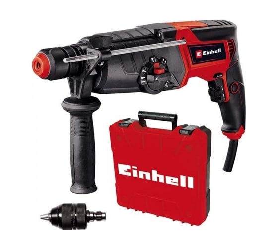 Изображение товара Перфоратор Einhell te-rh 950 5f, sds-plus, 950 Вт, 2 ск. 0-1200/2600 об/мин, 28 мм, 3 Дж, 2 патрона, кейс e-box 4257978