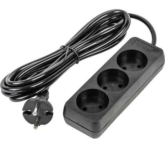 Изображение товара Удлинитель Uniel S-CU3-3 BLACK UL-00009983