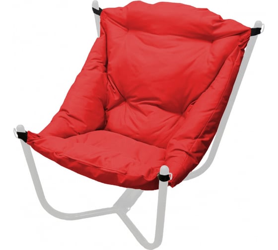 Изображение товара Кресло M-GROUP ЧИЛ, белое основание, красная подушка 12360106