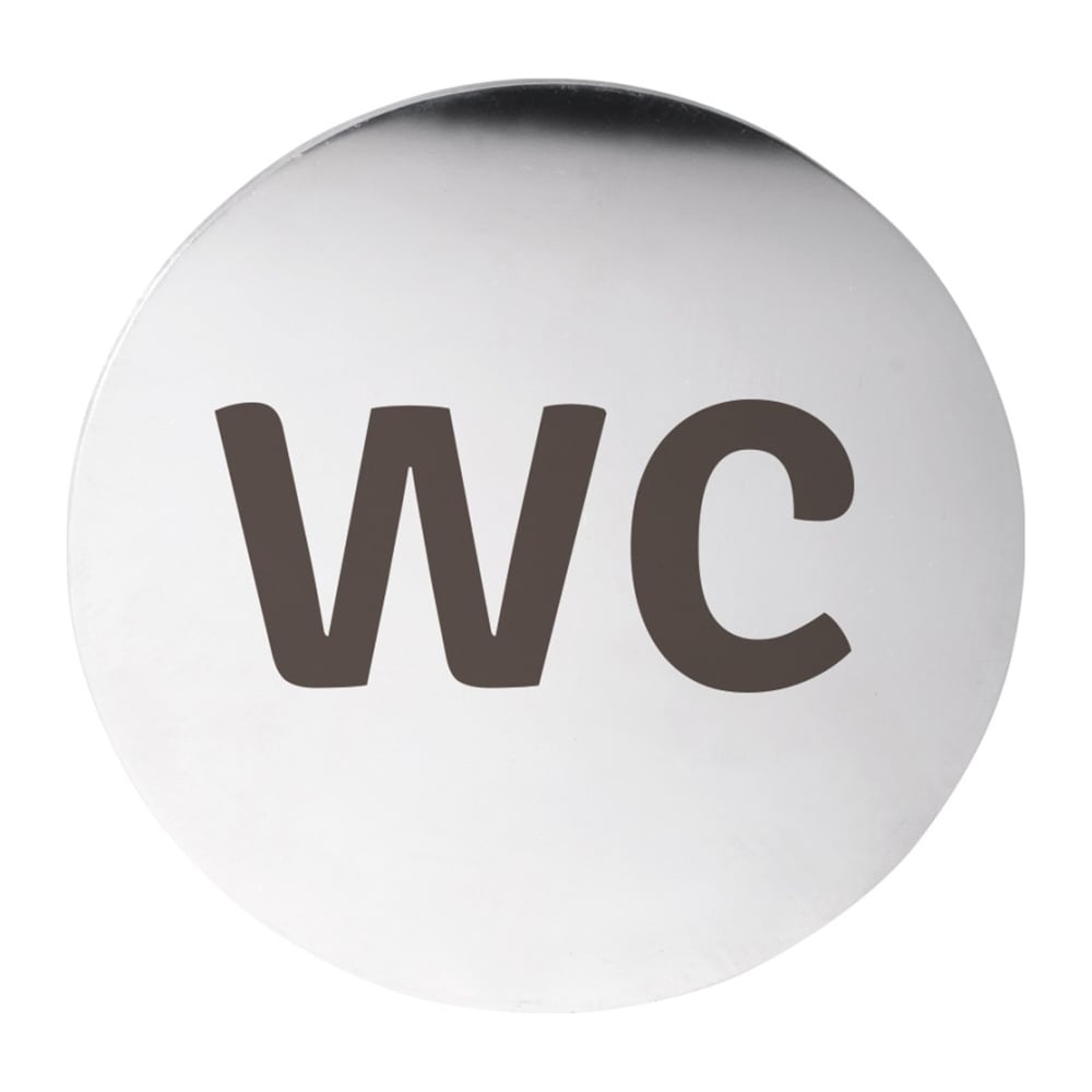 Табличка BEMETA WC, круг, глянец 111054006