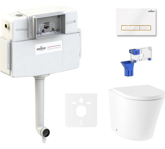 Изображение товара Унитаз приставной Lavinia Boho Biore в комплекте 5 в 1 87551045