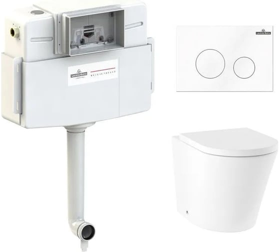 Изображение товара Унитаз приставной Lavinia Boho Biore в комплекте 4 в 1 77060233