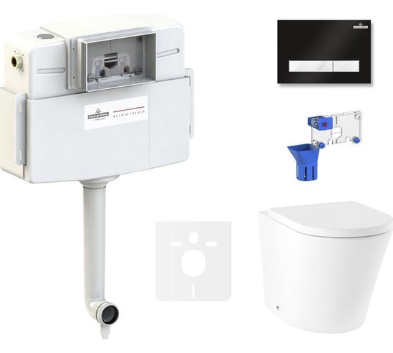 Изображение товара Унитаз приставной Lavinia Boho Biore в комплекте 5 в 1 87551038