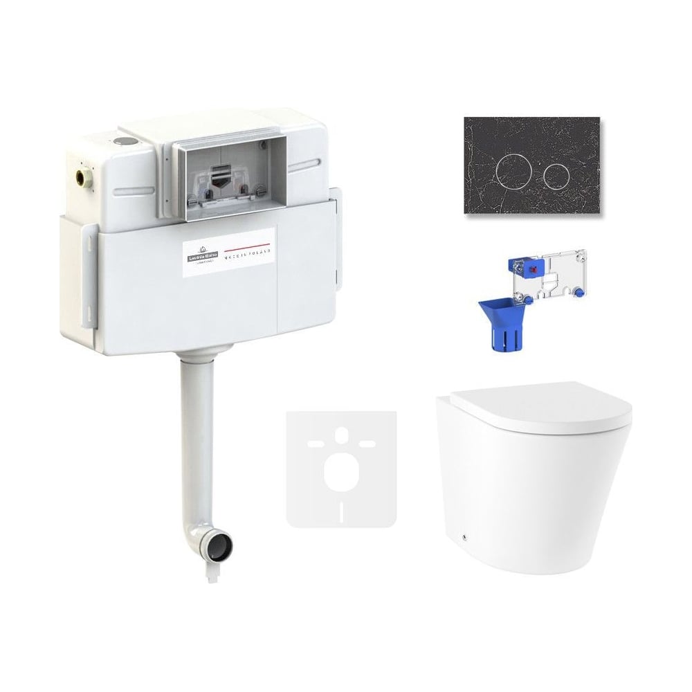 Изображение товара Унитаз приставной Lavinia Boho Biore в комплекте 5 в 1 87551049