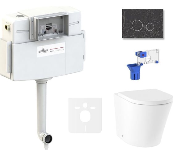 Изображение товара Унитаз приставной Lavinia Boho Biore в комплекте 5 в 1 87551049