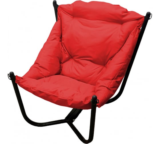 Изображение товара Кресло M-GROUP ЧИЛ, черное основание, красная подушка 12360406