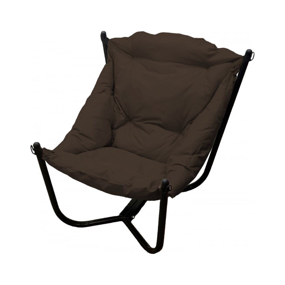 Изображение товара Кресло M-GROUP ЧИЛ черное основание коричневая подушка