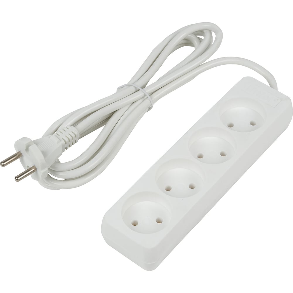 Изображение товара Удлинитель Uniel S-CU4-3 WHITE UL-00009988 с 4 розетками и длиной 3 метра