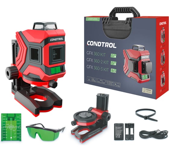 Изображение товара Лазерный нивелир Condtrol GFX 360 Kit 1-2-402