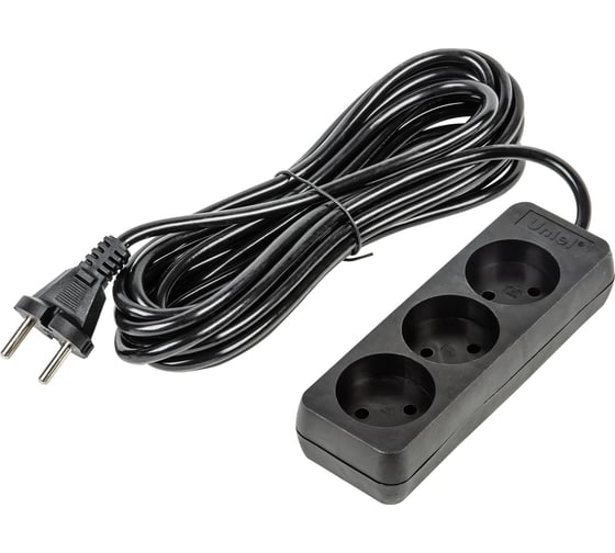 Изображение товара Удлинитель Uniel S-CU3-5 BLACK UL-00009985