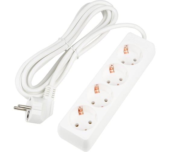 Изображение товара Удлинитель Uniel S-GCU4-3 WHITE UL-00010006