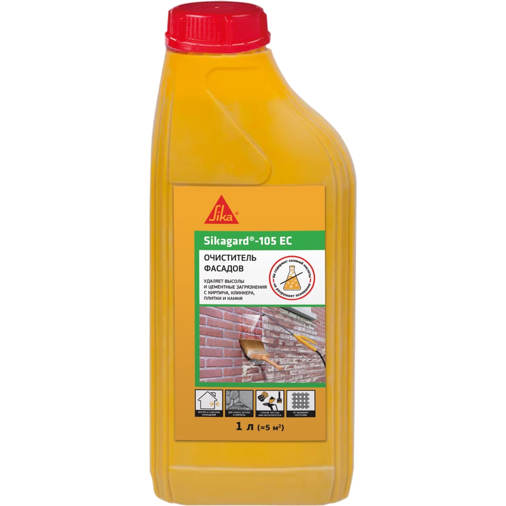 Изображение товара Средство для удаления высолов SIKA Gard-105 EC 1л для фасадов кирпича камня