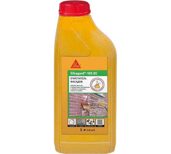Изображение товара Средство для удаления высолов с фасадов зданий SIKA Gard-105 EC Канистра 1л. 573450