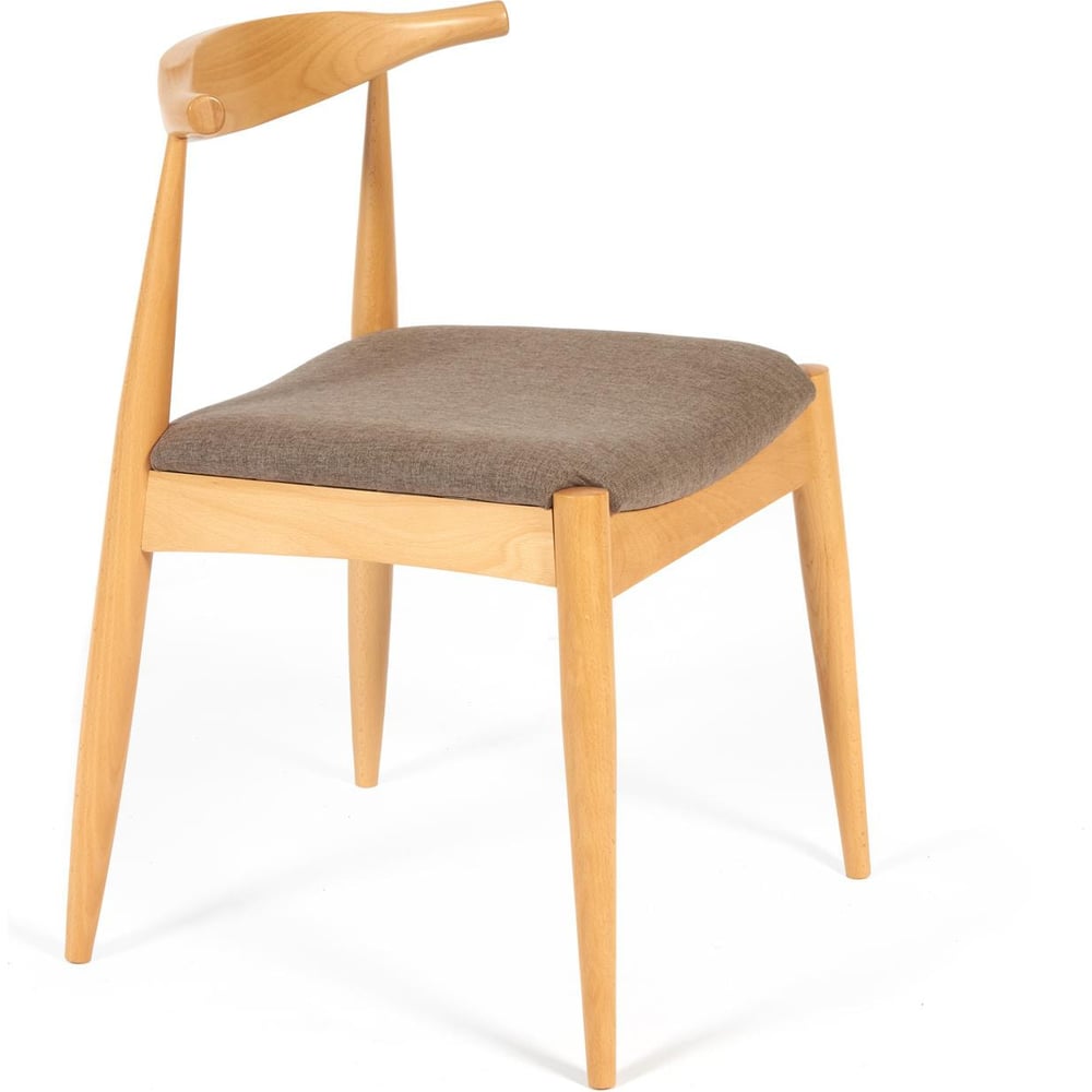 Изображение товара Стул Tetchair 2 шт. с мягким сиденьем и натуральным каркасом