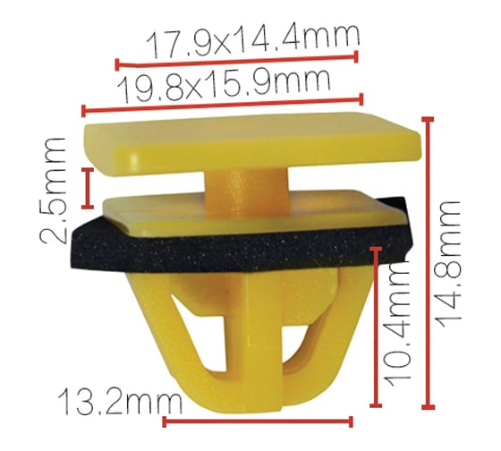 Изображение товара Клипса крепежная для а/м Hyundai 87758-3d000 10 шт Nord-Yada 909193