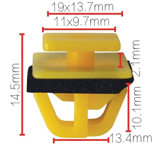 Изображение товара Клипса крепежная для а/м Hyundai 87758-35000 10 шт Nord-Yada 909235