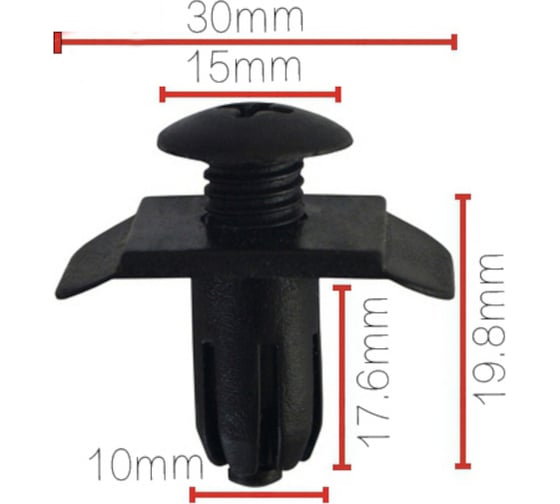 Изображение товара Клипса крепежная для а/м Hyundai 86651-27000 10 шт Nord-Yada 909170