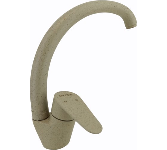 Изображение товара Смеситель для кухни OUTE однорычажный бежевый, крепление на гайке T40513BK-341