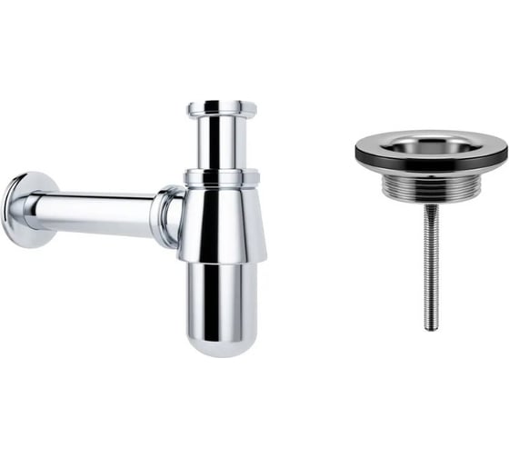 Изображение товара Сифон для раковины с выпуском Wellsee Drainage Systemв наборе 2 в 1 182103005