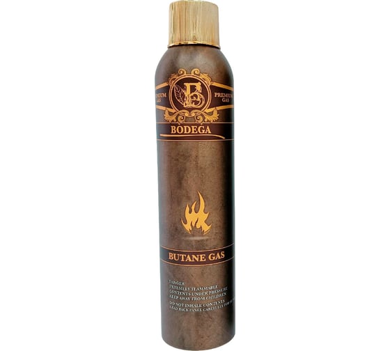 Изображение товара Баллон с бутаном для газовых зажигалок 300 мл BODEGA 8681863081201