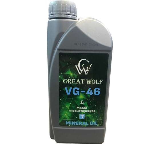 Изображение товара Масло пневматическое VG-46 Mineral Oil 1 л Great Wolf GWM-046/1