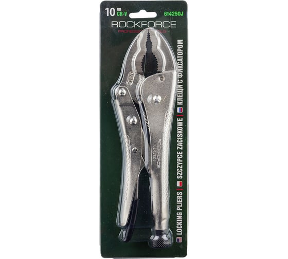 Изображение товара Гейферный зажим Rockforce с двойным овальным захватом 10-250мм RF-614250J(27794)